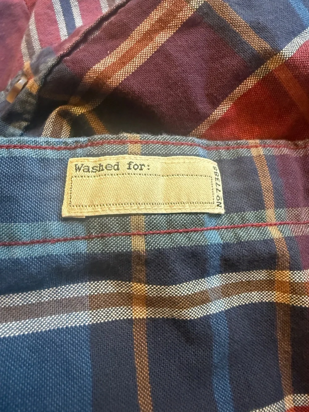 J Crew Broken In Oxford Organic Cotton SlimMens Shirt Sz L red and blue plaid
